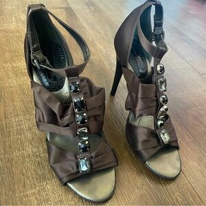 BCBGMaxAzria Gemstone 💎 Silky Heels Women’s 7